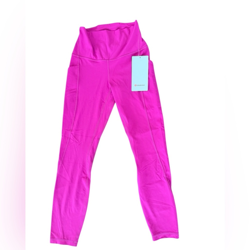 lululemon Align HR 25” Running Pant W/ Pockets NWT Size 4 Raspberry Pink